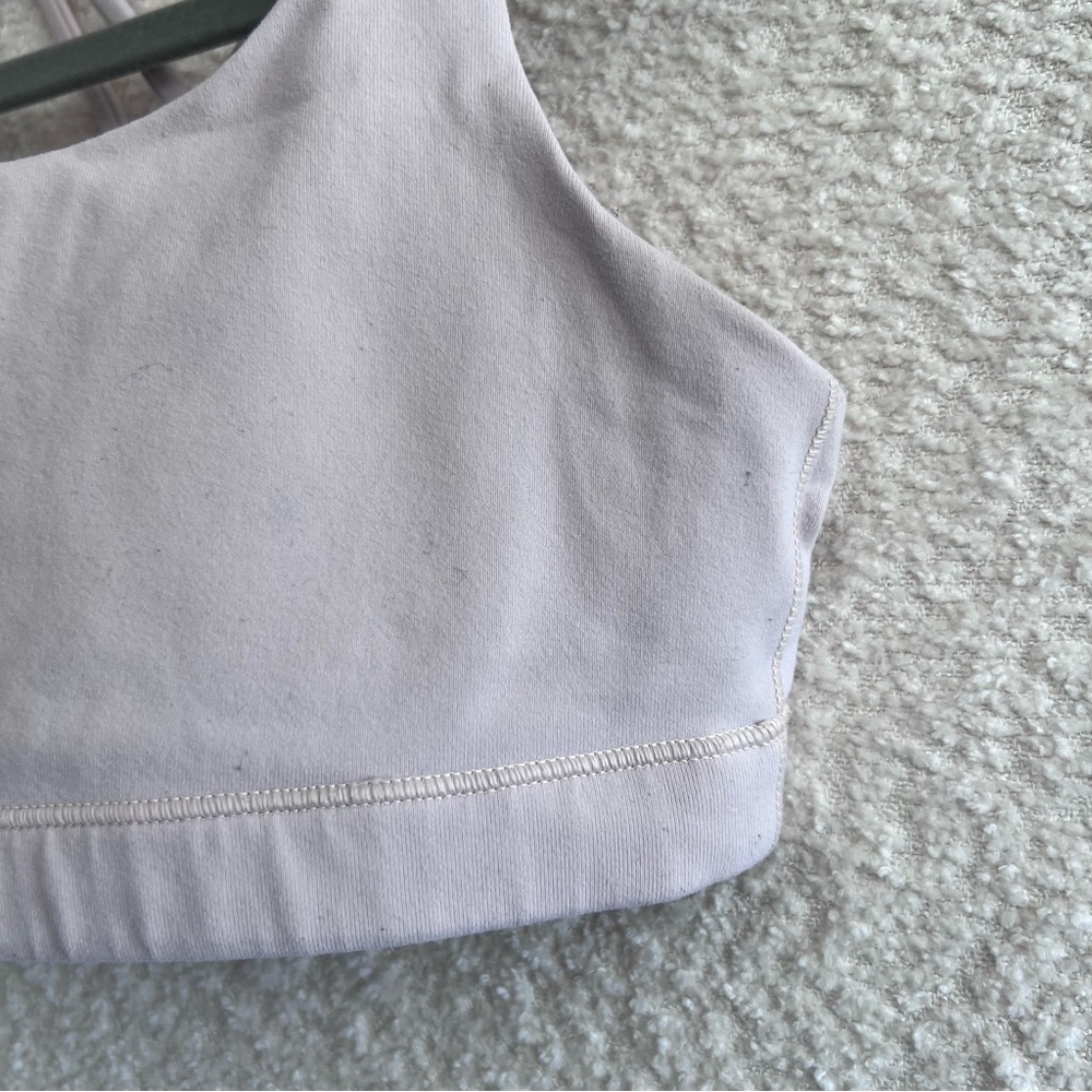 Athleta Girl‎ Sports Bra Criss Cross Back Light Pink Blush Size Large/12 - Picture 5 of 7